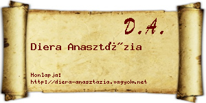 Diera Anasztázia névjegykártya